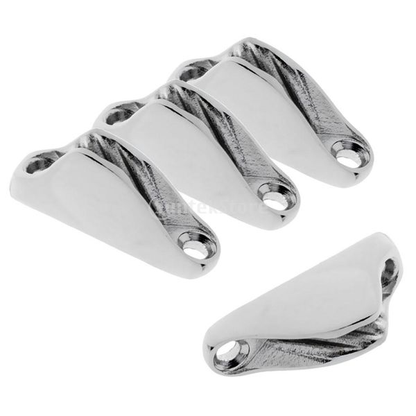 

pack of 4pcs mini boat sailing rope clam cleat - 316 stainless steel 47 x 14 x 17mm