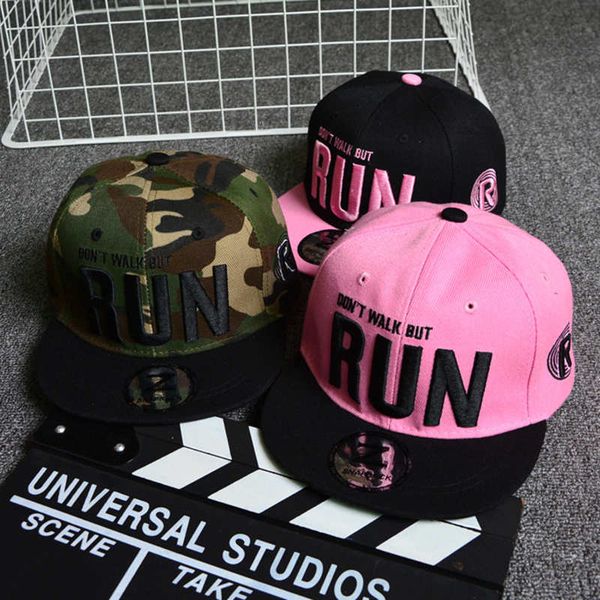 

camo run letter snapback baseball cap camouflage hip hop hat outdoor sports street dance fashion casual pink hat for men women, Blue;gray