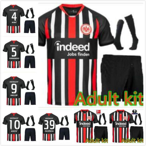 

Kit 2019 2020 eintracht frankfurt occer jer ey 19 20 frankfurt haller ko tic rebic home away football jer ey hirt, Black;yellow