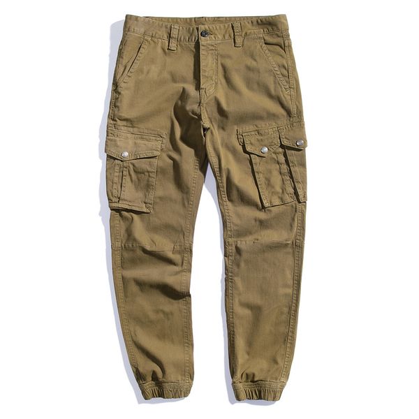 

2018 militar cargo pants men overall camo pants high street tactical trouser hip hop cotton army green male jogger, Black