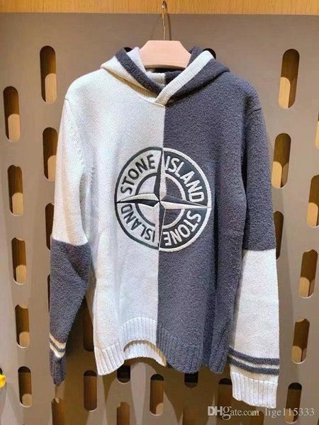 

new luxurious brand design sweater hoodie jacket men women fashion casual streetwear sweatshirts outdoor hooded 19, Blue;black
