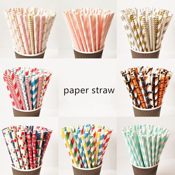 

eco friendly paper straw disposable straw biodegradable paper party drink straw wholesale 25 pcs a lot