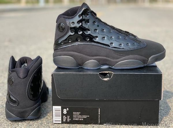 

13 cap and gown 13s real carbon fiber with box new black men basketball shoes athletic sport sneakers ing