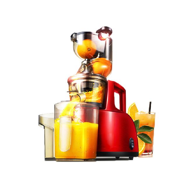 

красный сжимая 220 в электрический медленный соковыжималка фрукты овощи низкая скорость соковыжималка экстрактор 200 вт самоочистки ультра-т