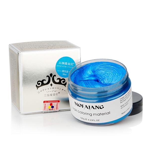 

hair coloring mateial 100% natural ingredients hair wax hair styling pomade pomade wax big skeleton slicked 8 colors ing