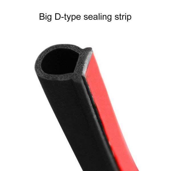 

2m-4m car big d-type sealing strip waterproof dustproof auto door trunk hollow rubber protector strip car sound insulation