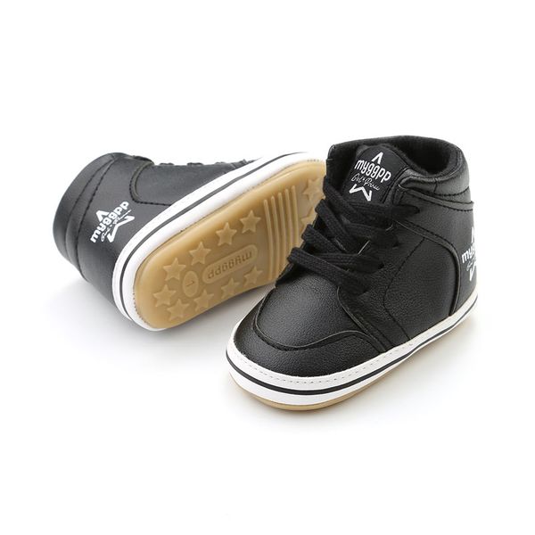 

2019 high baby autumn sports shoes glitter style infant toddler pu leather baby boot prewalkers sneaker for 0-18m