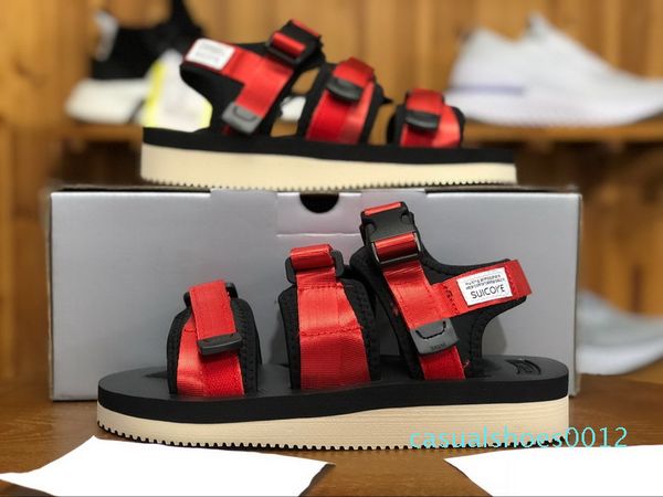 

new suicoke moto vs cab kaw 18ss sandals for men women fashion clot slide black red slippers sandal c12