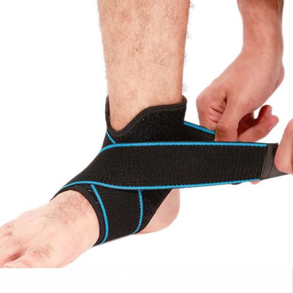 

1 шт. спорт дышащий лодыжки brace protector регулируемая поддержка лодыжки pad защита эластичный brace guard поддержка футбол, Blue;black