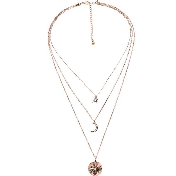 

vintage sweater chain, mystery pandent, set with jewelry, Silver