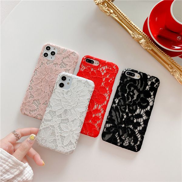

elegant lace cell phone case cover for iphone 6 6s 7 8 plus x xr xs max 11 pro max