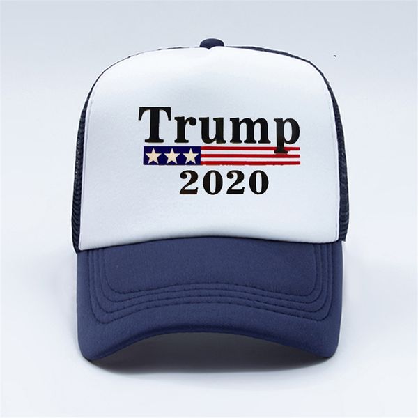 

new make america great again hat donald trump 2020 republican adjustable red cap with good quality #946, Blue;gray