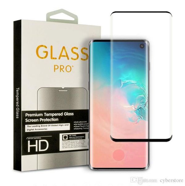 

tempered glass screen protector 3d curved film case friendly for samsung galaxy note 10 s10 s10e s9 s8 plus s7 edge