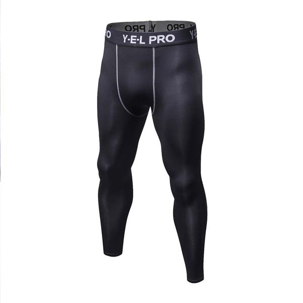 

men's sports fitness pant running basketball training trousers perspiration quick-drying elastic leggings jogging pants, Black;blue