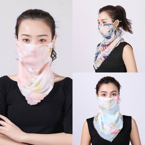 

8q82n women scarf face mask outdoor veil windproof half face type sunshade masks scarf masks mask ear dust-proof party dust, Black