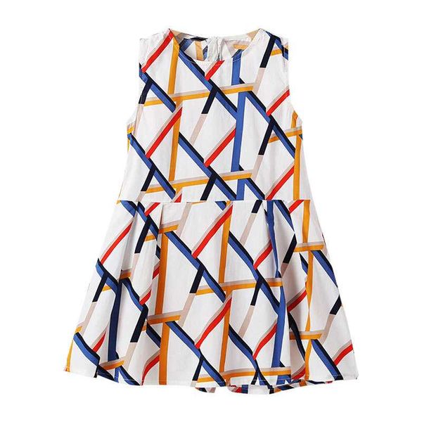 

девушки лето приморского праздник радуга полосатых платьев 2020 новая детская одежда платье принцессы в большом детском жилете, Red;yellow