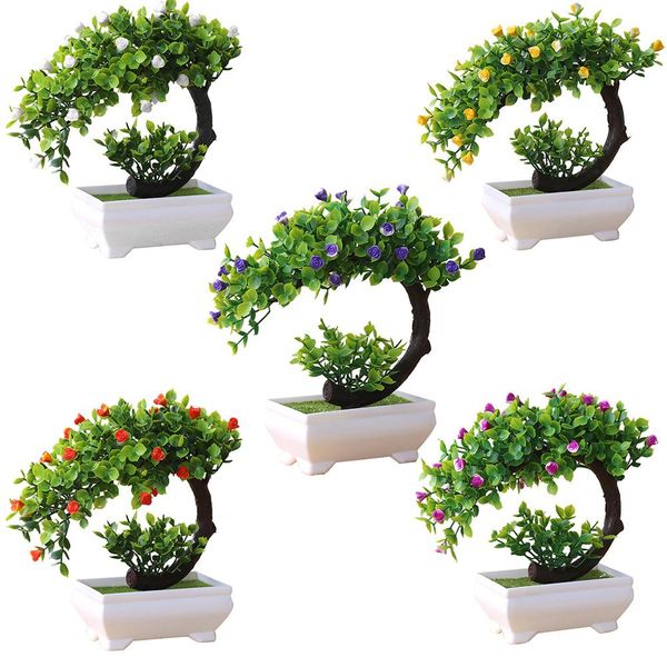 

artificial plant bonsai fake flower potted ornament home l garden decor gift artificial plants new