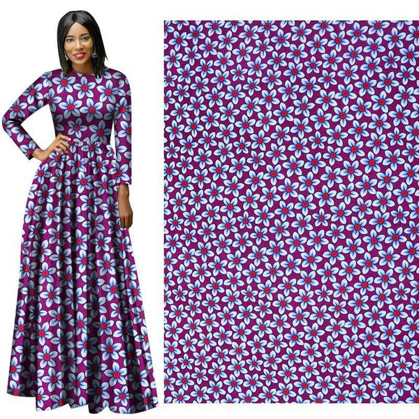 Ankara Полиэстер Отпечатки Воск Ткань Binta Real Wax Высокое Качество 6 ярдов 2019 Африканских Ткань для Платья Партии