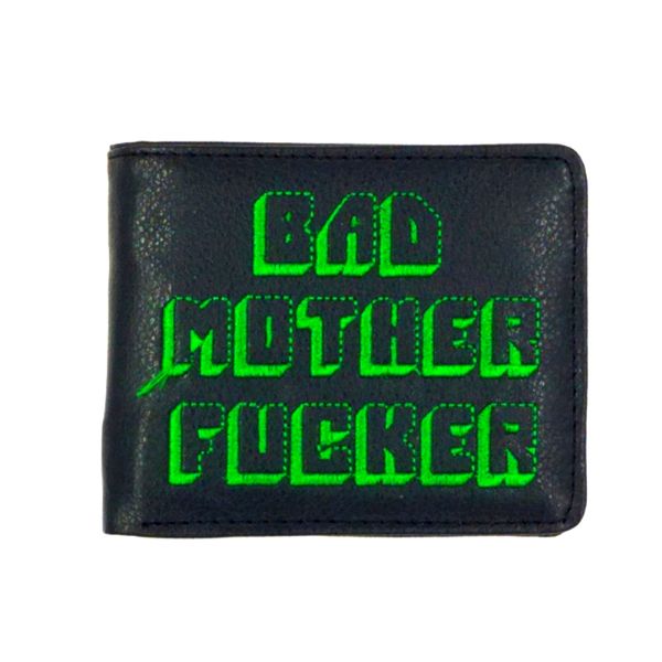 

wholesale short men wallet the bad mother purse male bag pu leather man purse godfatherr cion pocket card holder, Red;black