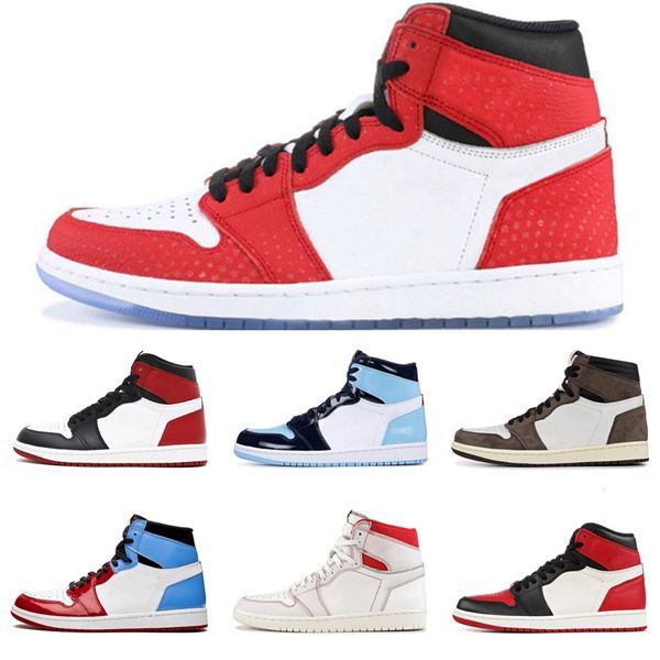 

новый jumpman 1 обувь 1s spruce aura high баскетбол мужчины женщины зеленый yellolw красный черный toes спортивная обувь кроссовки тренеров