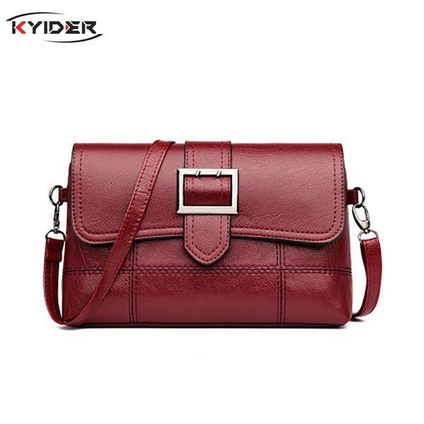 

brand designer women shoulder bag fashion handbag and purse pu leather crossbody bags for women 2019 new black&red