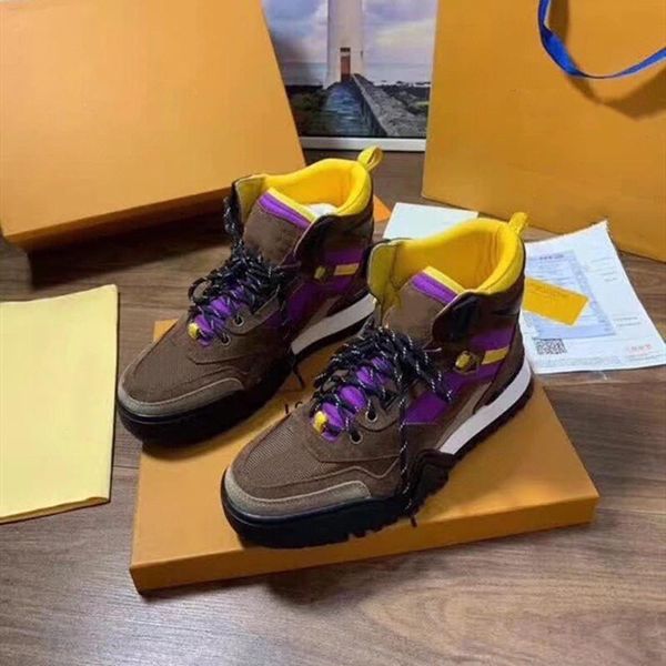 

luxury designer mens shoes 2019 new fashion luxury women boots leather heavy duty soles comfortable breathable leisure with box e9, Black