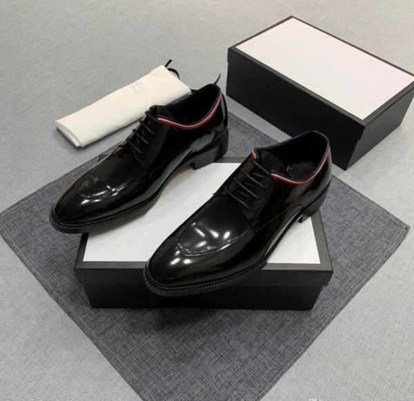 

new fashion new men's dress shoes black leather shoes red sole
