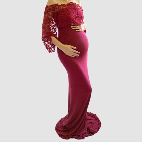 

shooting pregnancy dress fancy lace maternity pgraphy props dresses for pregnant women clothes dresses for p, White