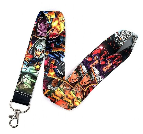 

10pcs/20pcs/30pcs/50pcs superheros neck strap lanyard mobile phone key chain id badge key chains a1, Silver