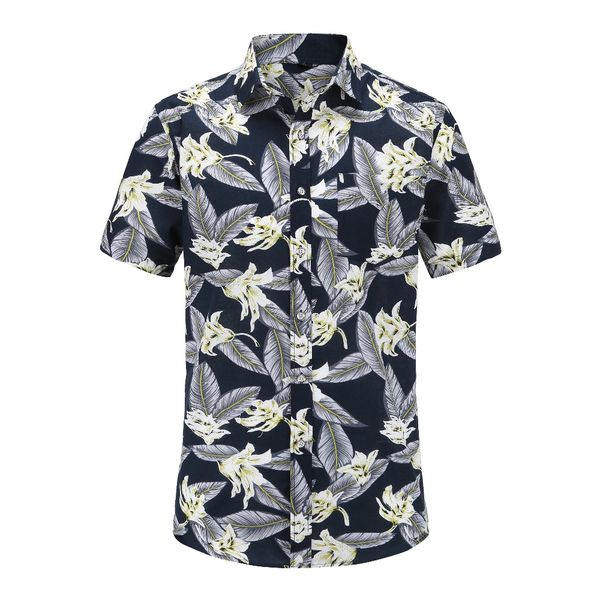 camisa hawaiana blanca