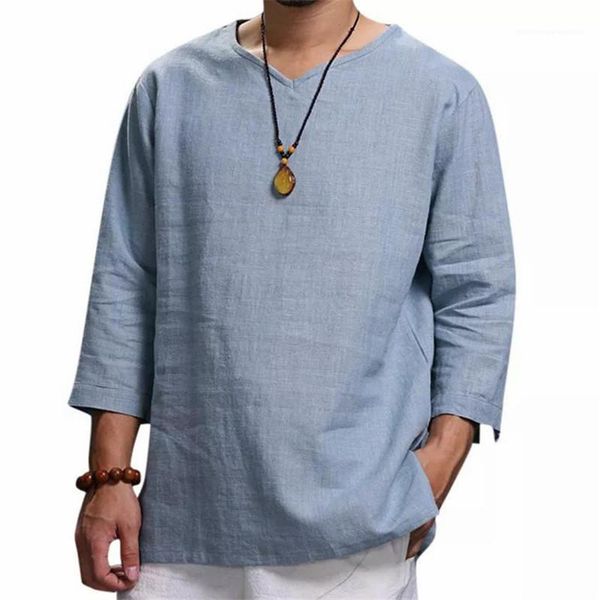 

v neck loose men tshirts casual male solid color men tshirts long sleeve, White;black