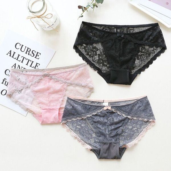 

women soft underpants seamless lingerie briefs hipster underwear panties hot, Black;pink