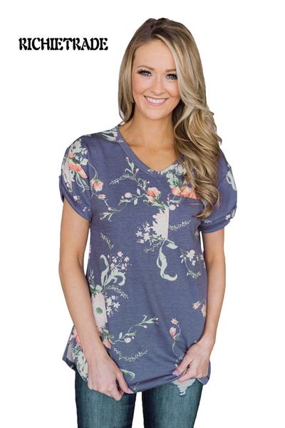 

richietrade повседневная женская куртка с коротким рукавом с v-образным вырезом разноцветный пуловер с принтом и карманом, Black;brown