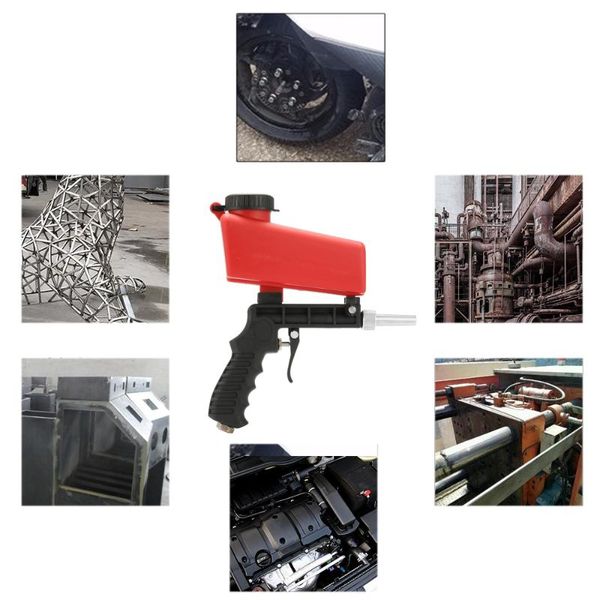 

90psi portable sandblasting gun 700cfm power mini streamline sandblasting machine for nail airbrush for model/cake/car painting