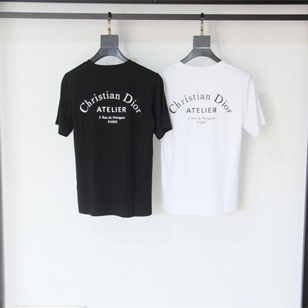 

19 pari europe atelier print letter t hirt fa hion men t hirt ca ual men women clothe cotton tee top d8