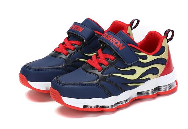 

happy life store big kids fashion casual sneaker mesh upper 2019 new model light weight babyshoes, Black;red