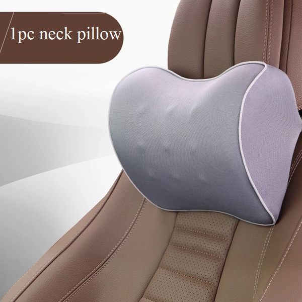 

1 pc memory foam car seat headrest pillow for neck rest black auto pillow cervical vertebra protector car head support rest