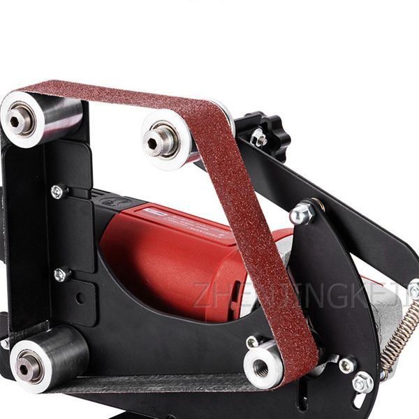 

220v mini belt machine angular grinding belt head polisher machine annex angle grinder conversion frame polishing tools