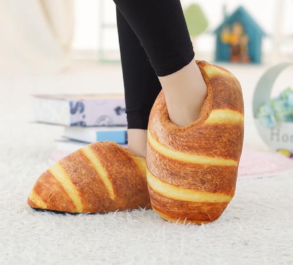 

sunny everest hamburger slipper winter warm shoes lovely family party shoes kinds of bread 36-40, Black