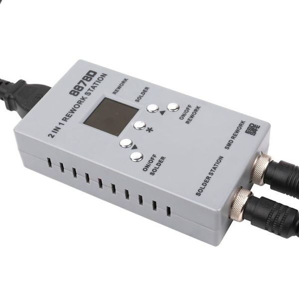 

2-in-1 mcu rework soldering station constant temperature digital anti-static air soldering station with iron k
