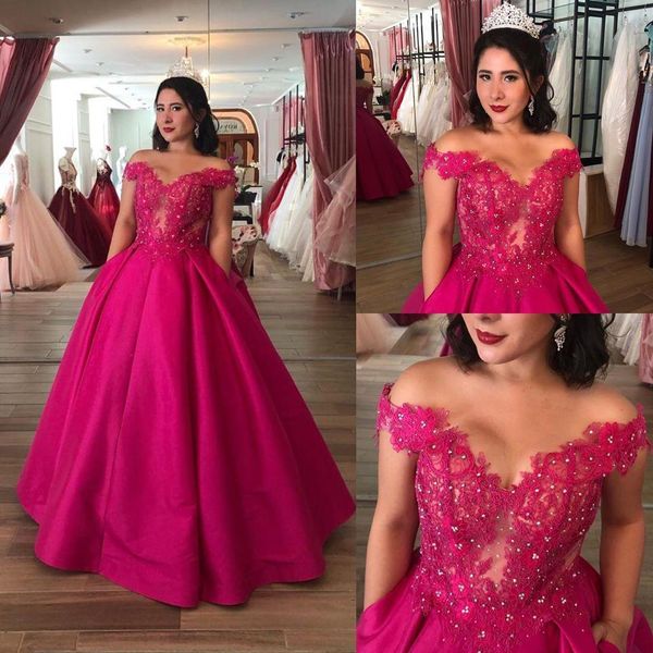 

elegant off shoulder a line quinceanera dresses lace applique with pocket evening dress pageant celebrity prom gowns custom made m92, Blue;red
