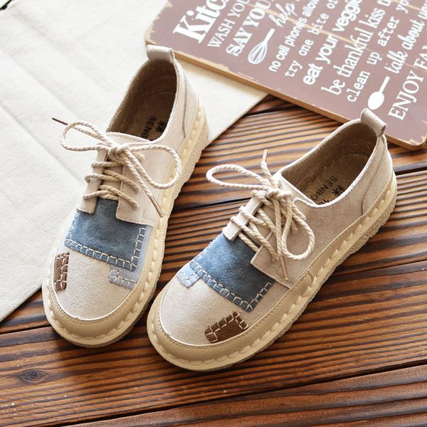 

2020 new harajuku casual women's shoes wild color matching mori girl new literary retro student fashion flat single shoes, Black