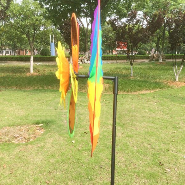 

подсолнечное мельница ветер spinner радуга whirligig колеса главная газон двор декор новый