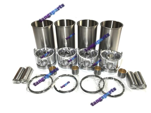 Overhaul New 4D95 Cylinder Liner Kit PC130-7 para clipes Komatsu, com anéis de pistão e kit Liner