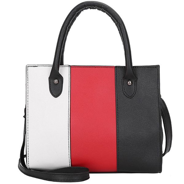 

women's handbag casual bag messenger bag hit color leather handbag shoulder red