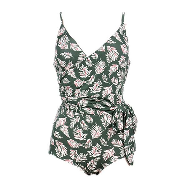 

women outdoor print swimming one piece suit breathable soft bikini summer cool slings siamese slim slimming swimsuit beach, White;black