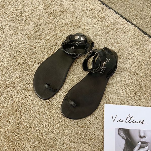 

flip flops platform 2020 sandals female shoe ladies shoes summer all-match clear heels women women's gladiator sandals women, Black