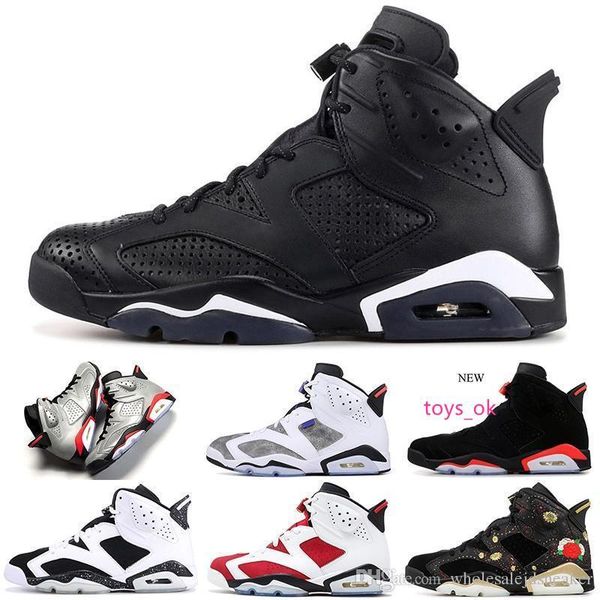 

shoes basketball 6 6s bred jsp reflective silver ltr oreo pinnacle tinker hatfield unc black cat all star mens trainer sports sneakers 7-13