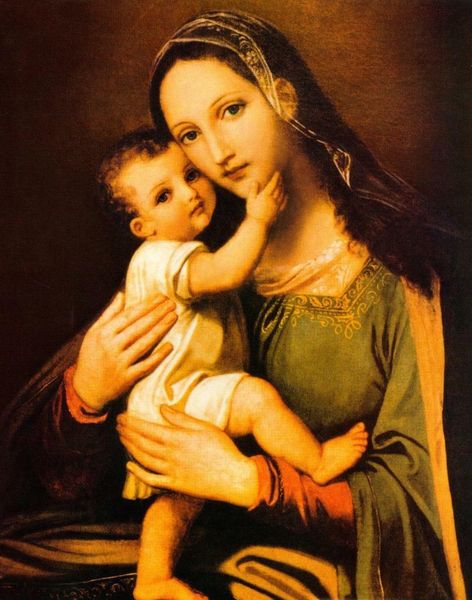 

дева мария младенец иисус христос христианского home decor расписанная hd печать картина масло на холст wall art холст картинки 200219