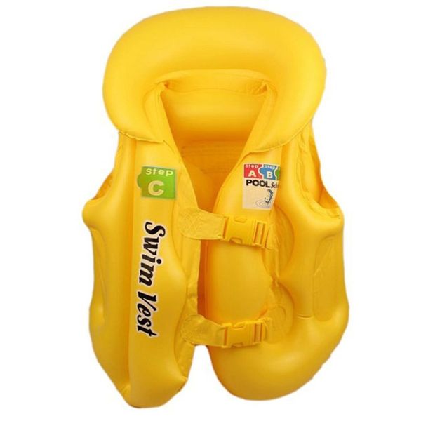 

kids baby safety swimming life jacket vest baby swimwear suit pvc inflatable pool float swimming drifting vest aid for age 3-6